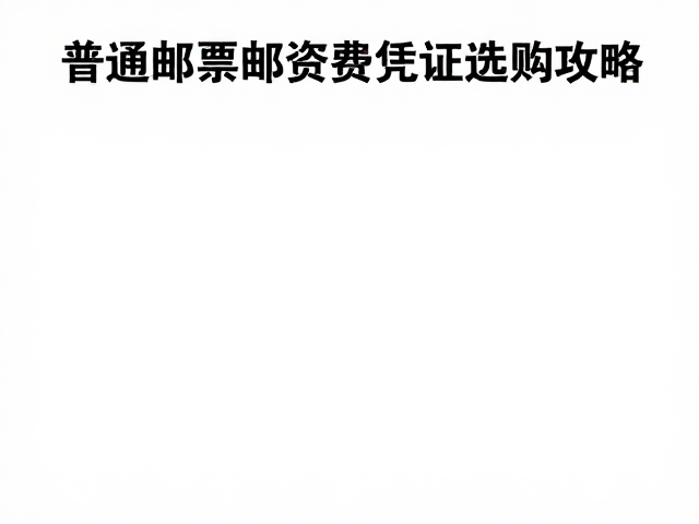 邮票识别指南,普通邮票低价邮政资费凭证选购攻略