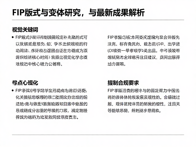 FIP版式与变体研究，学术出版指南与最新成果解析