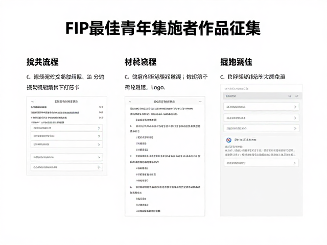 FIP最佳青年集邮者作品征集,世界集邮联合会参展指南