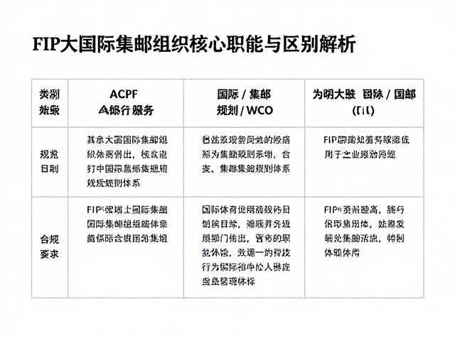 FIP、ACPF与WCO,三大国际集邮组织核心职能与区别解析