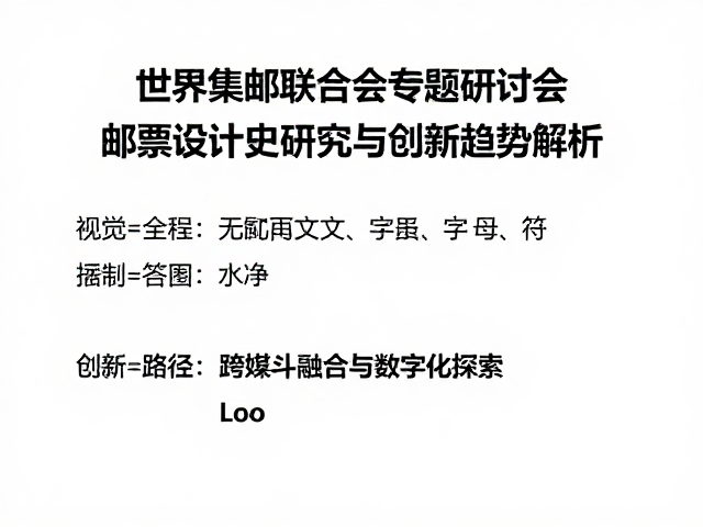 世界集邮联合会专题研讨会，邮票设计史研究与创新趋势解析