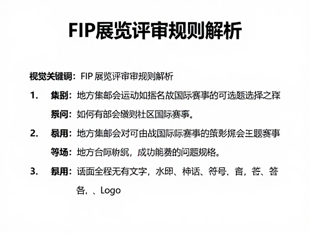FIP展览评审规则解析，地方集邮会如何备战国际赛事
