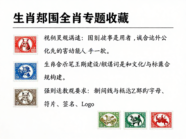 生肖邮票专题收藏，背景板设计与解说词灵感