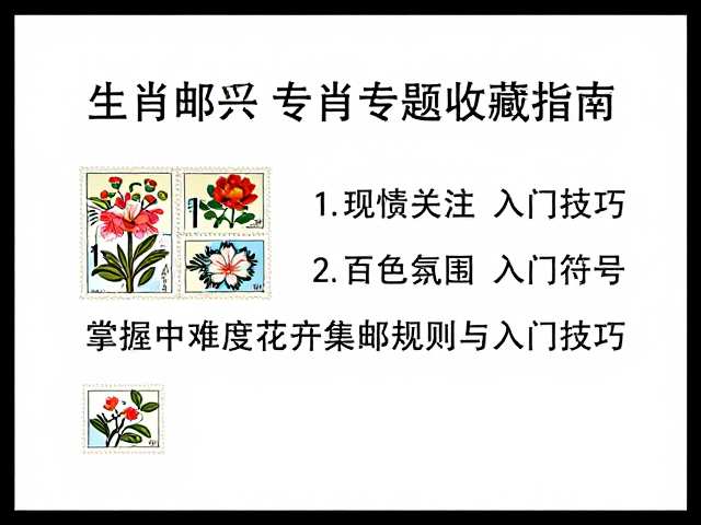 生肖邮票专题收藏指南,掌握中难度花卉集邮规则与入门技巧