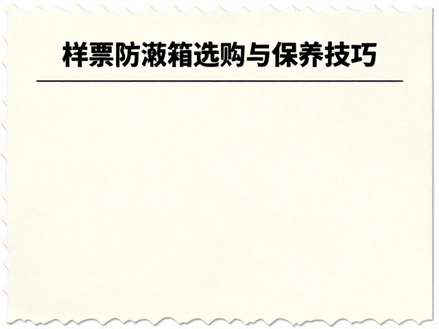 纸质邮票收藏指南，样票防潮箱选购与保养技巧