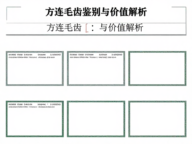 大版整版票收藏指南,方连毛齿鉴别与价值解析