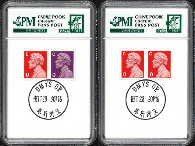 全新全品邮票收藏，清晰邮戳与PMI（美国）评级解析