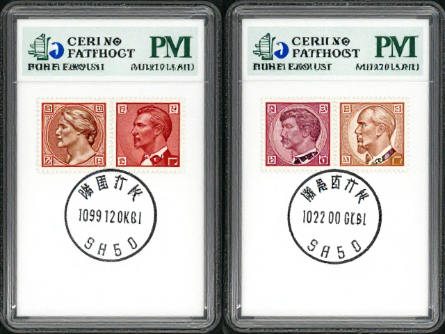 全新全品邮票收藏，清晰邮戳与PMI（美国）评级解析