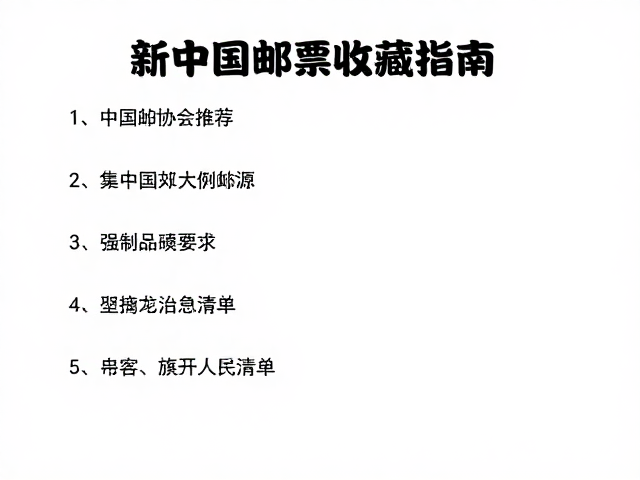 新中国邮票收藏指南，集邮协会推荐与必备邮政用品清单