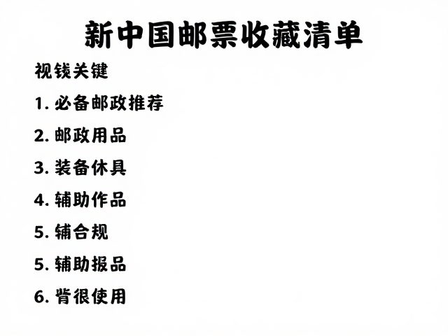 新中国邮票收藏指南，集邮协会推荐与必备邮政用品清单