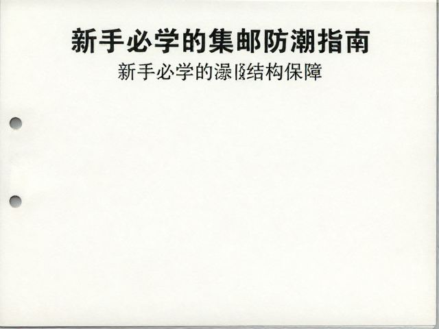 邮票护邮袋，湿度40%-50%，无酸册规范，新手必学的集邮防潮指南