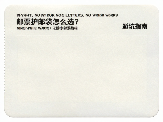 邮票护邮袋怎么选?无酸材质守护邮票品相,避坑指南