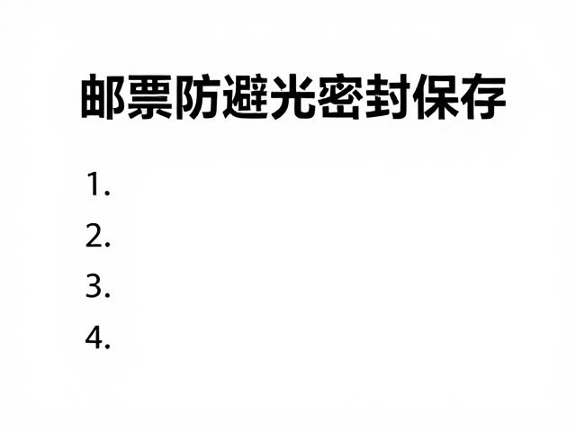 邮票防潮避光密封保存，保持空气流通防霉指南