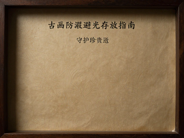 古画防潮避光存放指南,暗处保存防粘连,守护珍贵纸张