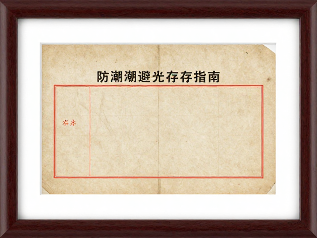 古旧票据防潮避光存放指南，专业托裱防褪色技巧