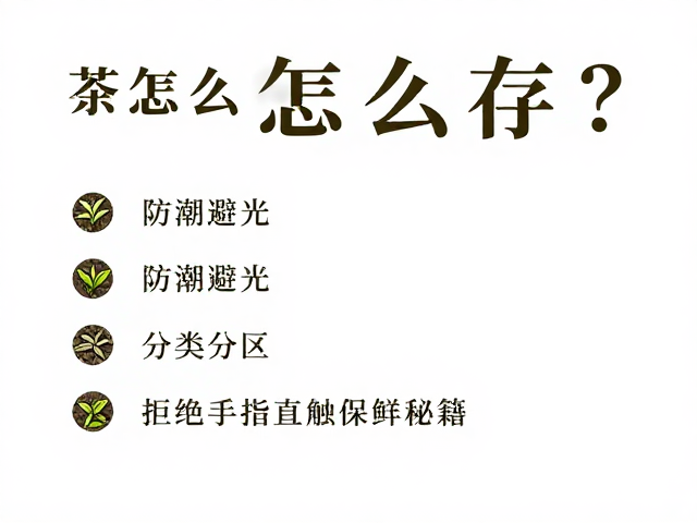 茶叶怎么存?防潮避光,分类分区,拒绝手指直触保鲜秘籍