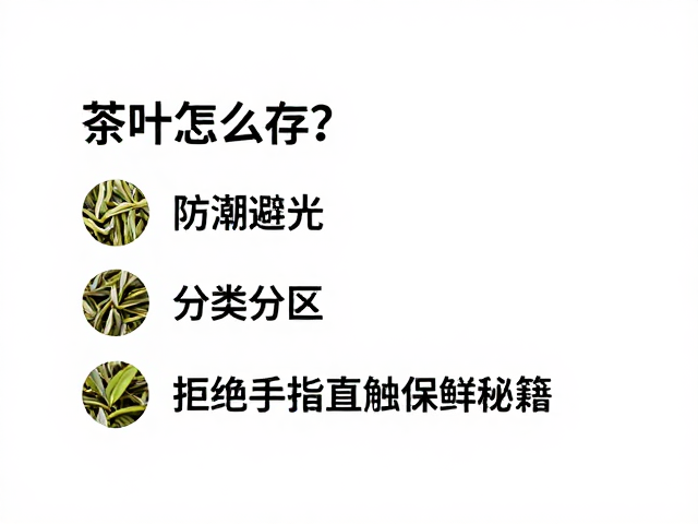 茶叶怎么存?防潮避光,分类分区,拒绝手指直触保鲜秘籍