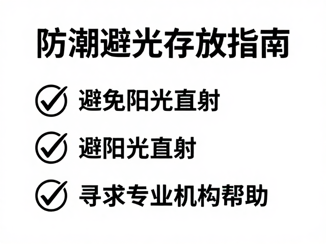 防潮避光存放指南，避免阳光直射，寻求专业机构帮助
