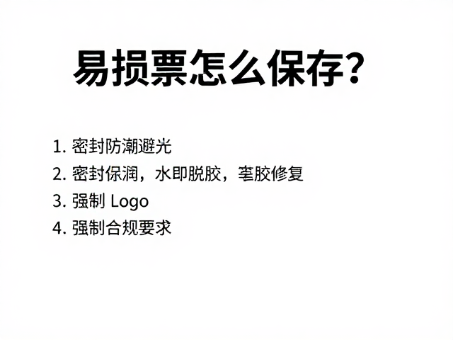 易损票怎么保存？密封防潮避光，脱胶修复全攻略