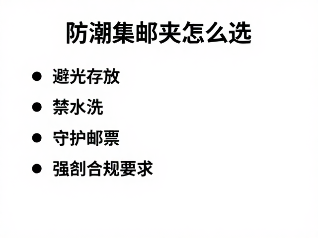 防潮集邮夹怎么选?避光存放,禁水洗,守护邮票完美品相