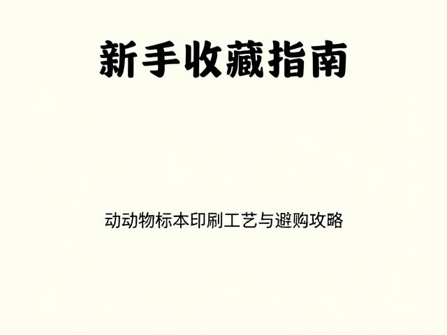 新手收藏指南,动植物标本印刷工艺与选购攻略
