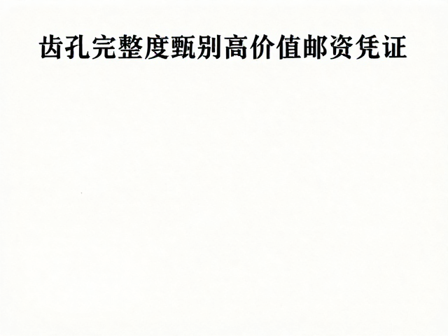 新手收藏指南，如何通过齿孔完整度甄别高价值邮资凭证