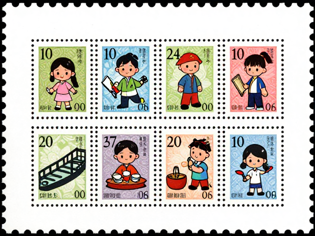 中小学集邮群趣玩非遗,错体变体邮票背后的文化密码