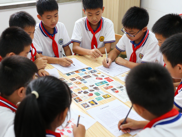 中小学集邮群趣玩非遗,错体变体邮票背后的文化密码