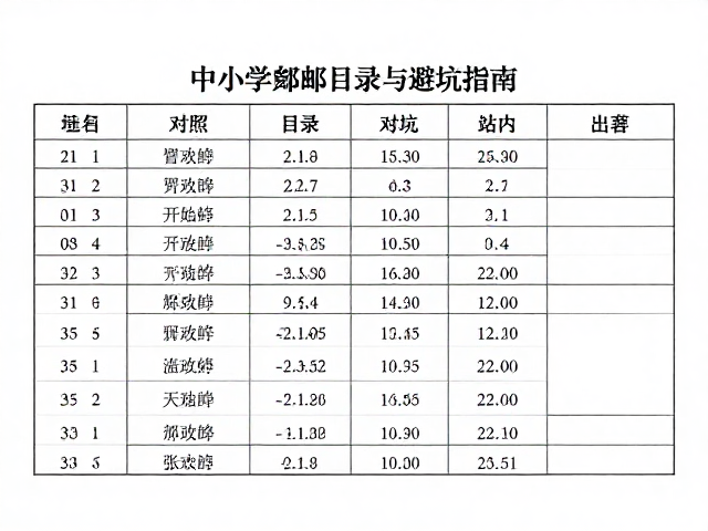 老邮人分享,中小学集邮目录版本对照与避坑指南