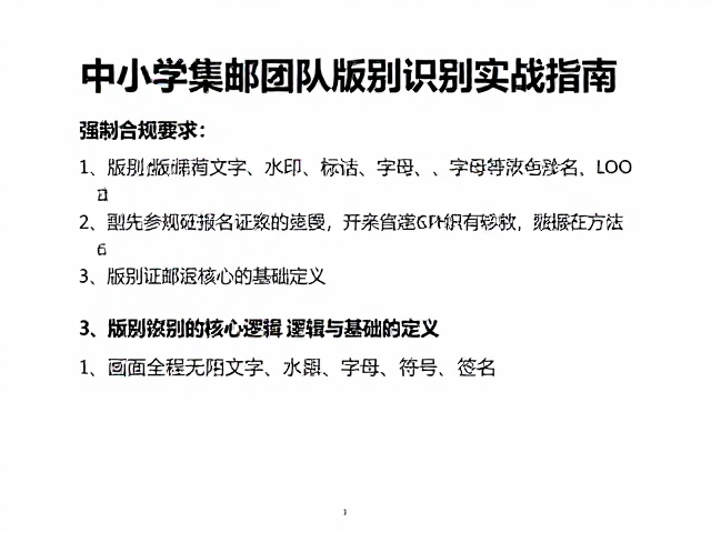 中小学集邮团队版别识别实战指南，助力邮展参展拿奖