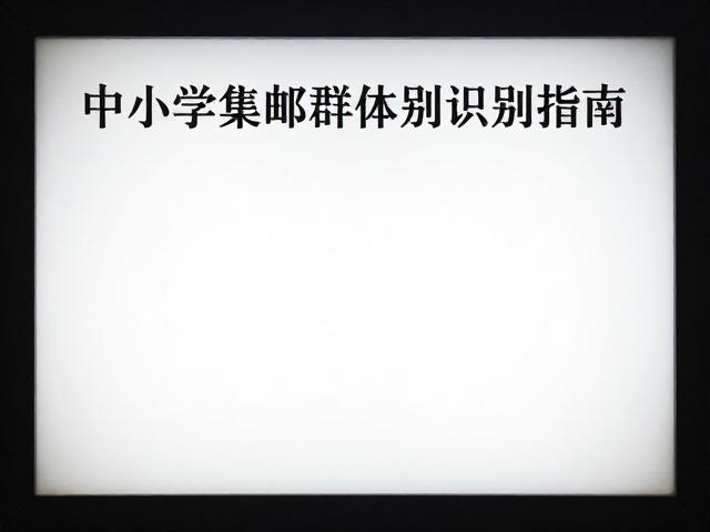 中小学集邮群体版别识别指南,专业灯箱如何提升辨伪能力
