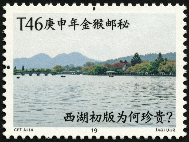T46庚申年金猴邮票书法题字揭秘,西湖初版为何珍贵?