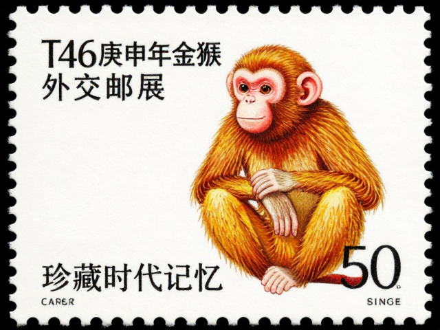 T46庚申年金猴邮票亮相外交邮展,珍藏时代记忆