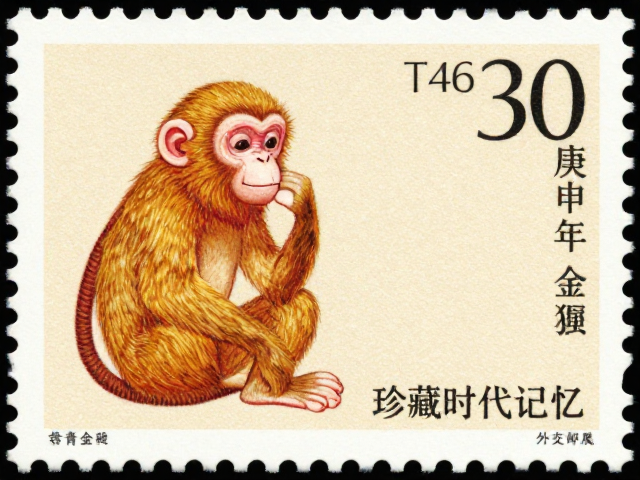 T46庚申年金猴邮票亮相外交邮展,珍藏时代记忆