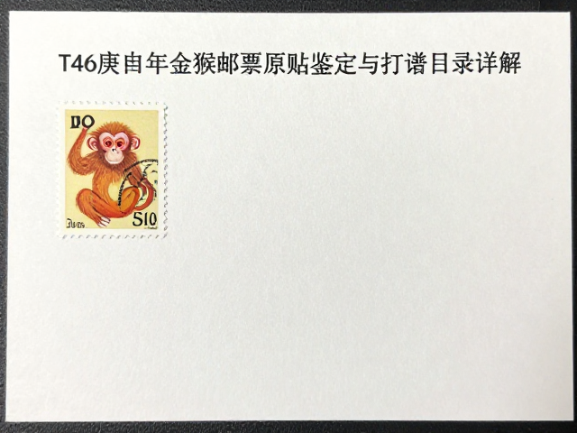 T46庚申年金猴邮票轻贴原胶鉴定与打谱目录详解
