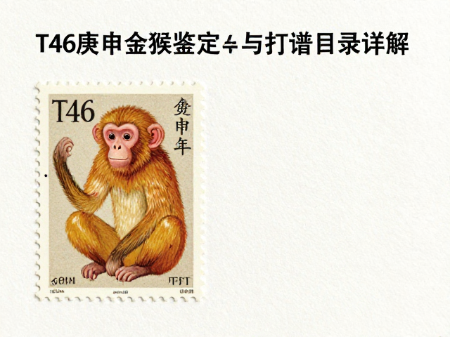 T46庚申年金猴邮票轻贴原胶鉴定与打谱目录详解