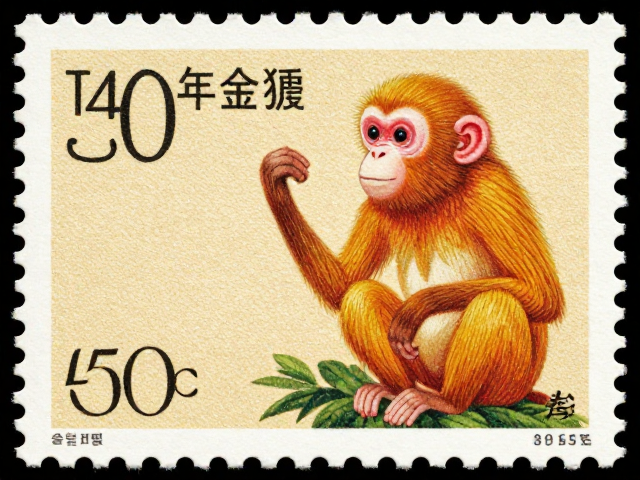 T46庚申年金猴邮票,色彩搭配与水印纸鉴别指南