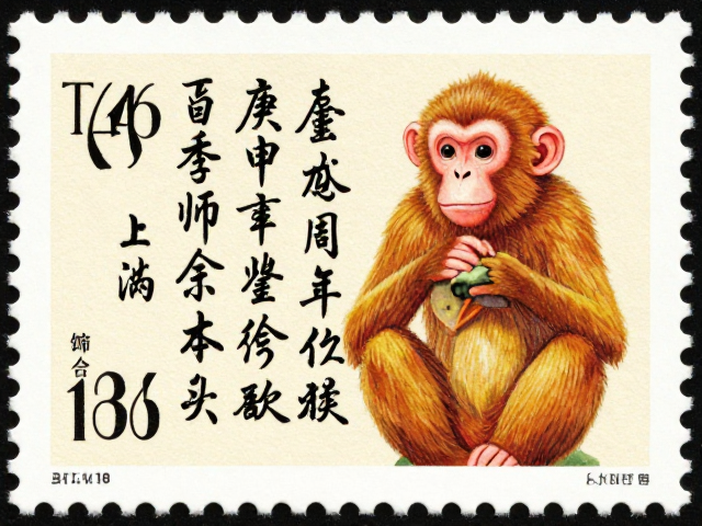 T46庚申年金猴邮票，书法题字背后的庚申年猴票价值揭秘