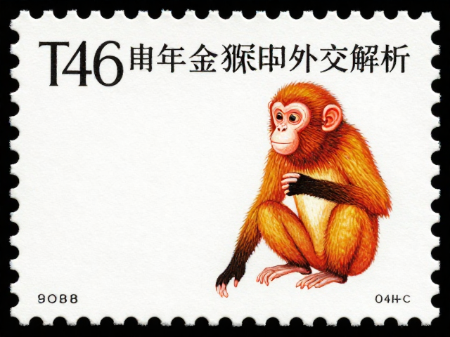 T46庚申年金猴邮票纪念文字解析,外交邮展背后的文化外交密码