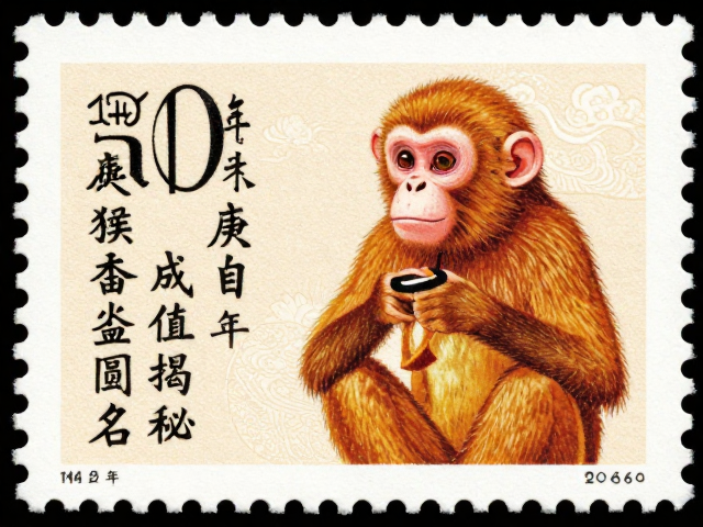 T46庚申年金猴邮票，书法题字背后的庚申年猴票价值揭秘