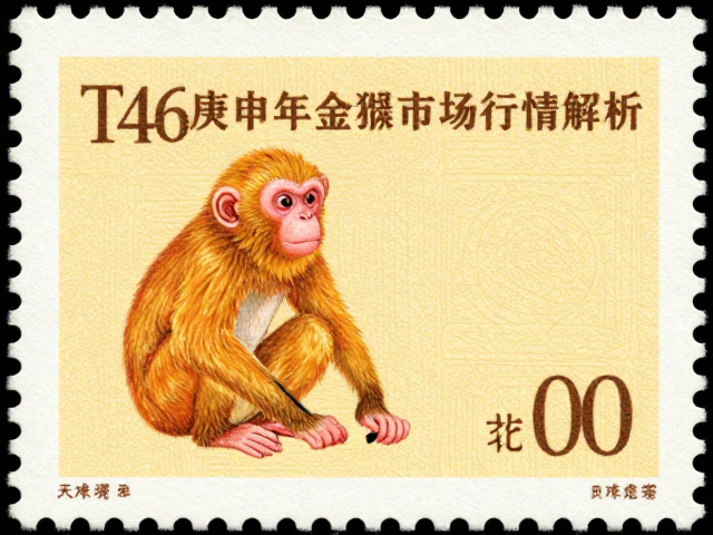 T46庚申年金猴邮票打谱目录，自然黄老票鉴别与市场行情解析