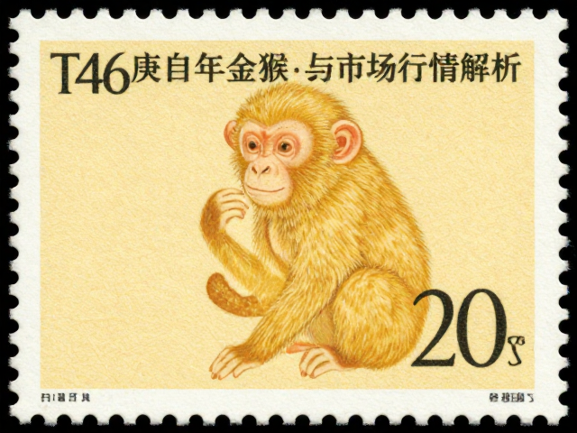 T46庚申年金猴邮票打谱目录，自然黄老票鉴别与市场行情解析