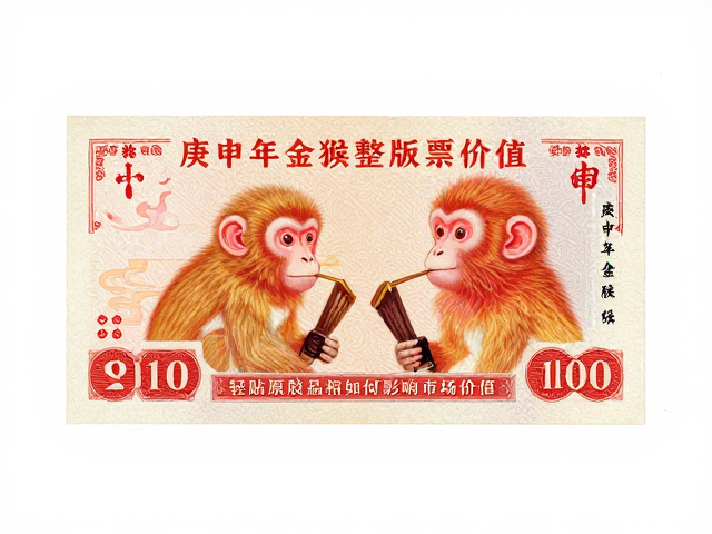 庚申年金猴整版票价值，轻贴原胶品相如何影响市场价格？