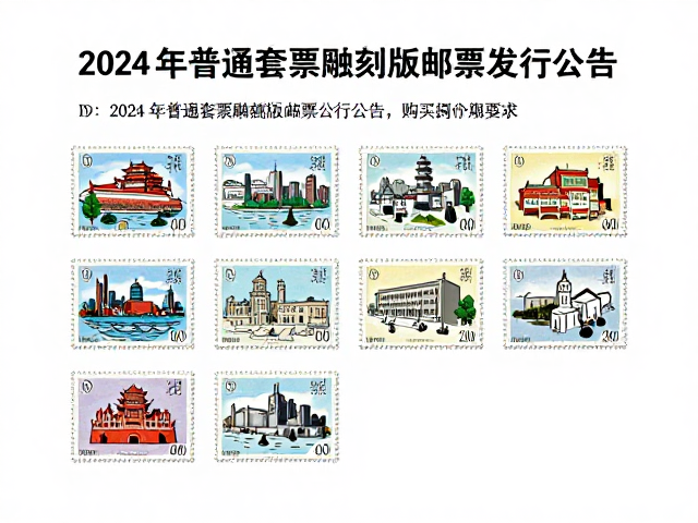 2024编年普通套票雕刻版小额邮票发行公告及购买指南