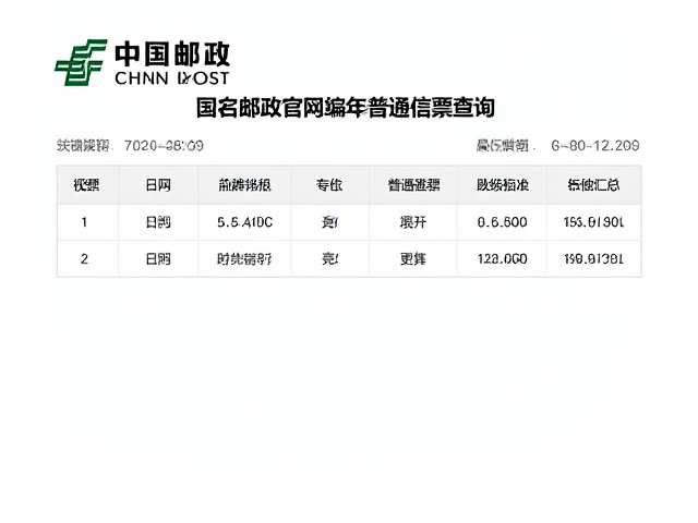 中国邮政官网编年普通套票查询，最新普通邮票发行信息与价格汇总
