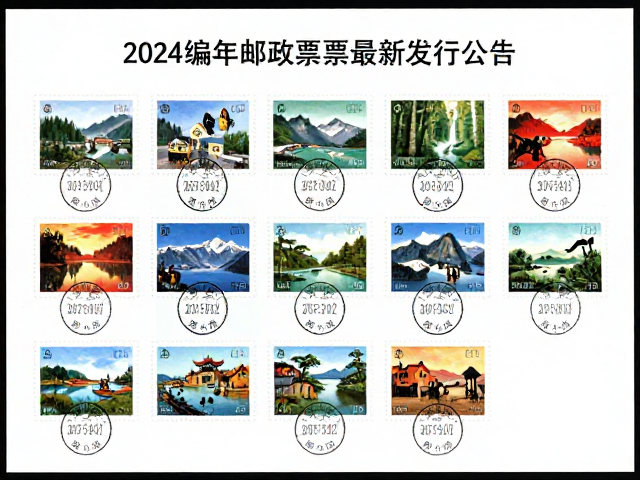 2024编年普通套票最新发行公告，盘点绝版自然风光邮票