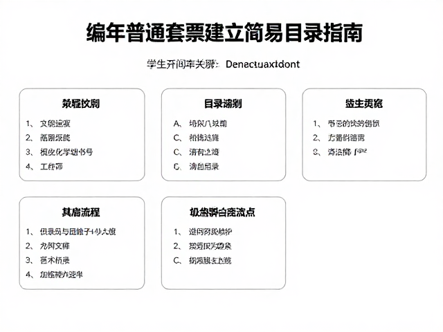 学生新手友好，编年普通套票建立简易目录指南