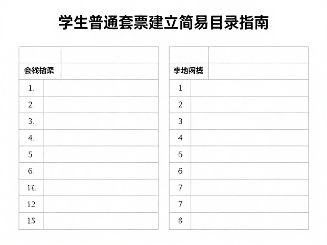 学生新手友好，编年普通套票建立简易目录指南