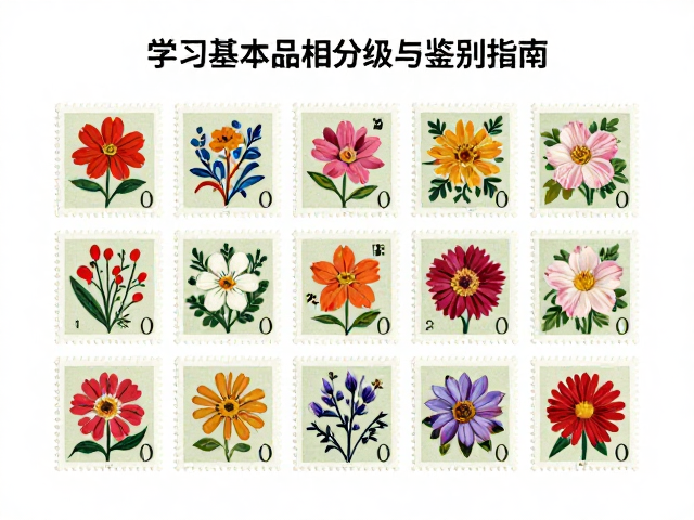 编年普通邮票套票花卉植物篇,学习基本品相分级与鉴别指南