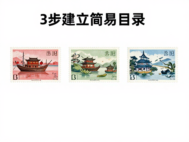 编年普通套票，地方特色邮票，3步建立简易目录，新手避坑指南